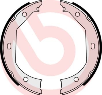 Колодки стояночного тормоза S06509 S 06 509 BREMBO