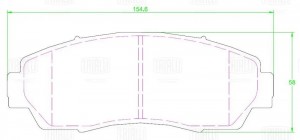 Колодки торм. для а/м Haval F7/F7x (19-)/Exeed TXL (21-) диск. перед. (керам.) ( PF 4226CR TRIALLI