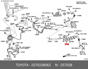 КЛАПАН  25702-38062 25702-38062 TOYOTA