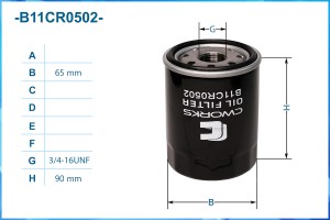 Фильтр масляный B11CR0502 B11CR0502 CWORKS