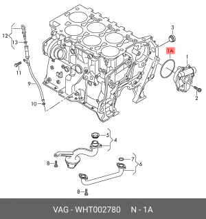Кольцо уплотнительное WHT002780 WHT 002 780 VAG