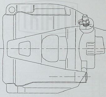 Суппорт торм. для а/м Audi Q3 (11-)/VW Tiguan (08-) перед. лев. d57мм (CF 182565 CF 182565 TRIALLI