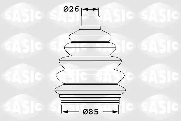 Пыльник ШРУСа внешний SKODA OCTAVIA (1U), VW PASSAT (3C) 1906038 1906038 SASIC