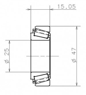 Подшипник КПП [25x47x15] 32005VS02H100 NTN SNR