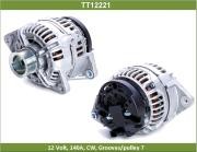 Генератор УАЗ-3163,FIAT Ducato Sollers (94-) IVECO Daily (2.3 JTD) c конд. 14В 1 TT12221 TESLA TECHNICS