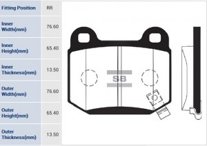 Колодки задние SUBARU FORESTER 13- SP1495 SP1495 SANGSIN