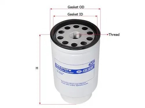 Фильтр топливный Sure Filter SFR0770FW SFR0770FW SURE FILTER