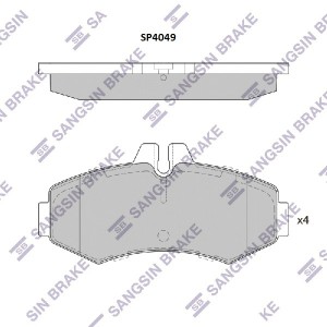 Колодки тормозные дисковые MB Vito 2.0i/2.3i/2.2CDi/2.3D/CDi 98 SP4049 SP4049 SANGSIN