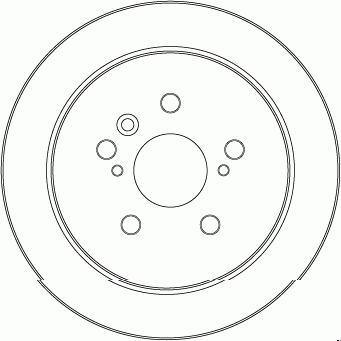 Диск тормозной LEXUS RX300 (03-) задний (1шт.) TRW DF7257 TRW