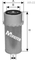 фильтр воздушный!\ Mitsubishi L200/Pajero 2.5D/TD/2.8D 90> A863 MFILTER AUTOMOTIVE FILTERS