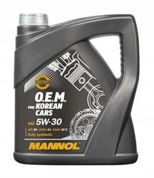 Масло моторное MANNOL 7713 for Korean Cars 5W-30 CH-4/SN GF-5 A5/B5 синтетическо MN77134 MANNOL