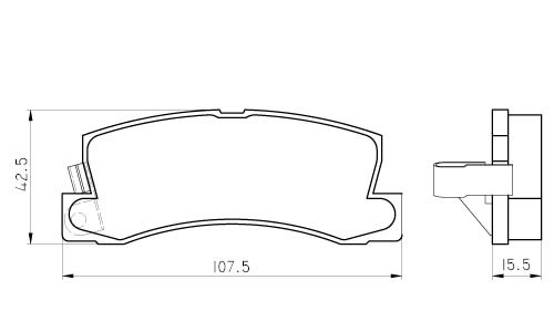 Колодки тормозные TOYOTA Avensis,Camry,Celica (87-01) задние (4шт.) MARKON 08900155 MARKON