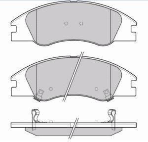 Колодки тормозные KIA CERATO/SPECTRA 04- передние SP1167 SP1167 SANGSIN