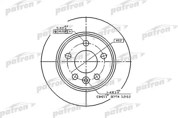 Диск тормозной задн PBD2777 PBD2777 PATRON