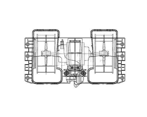 Мотор вентилятора отопителя 24V MAN TGA/TGM/TGS/TGX 00--> AB 38 000P MAHLE KNECHT