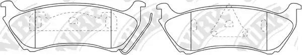 Колодки тормозные MERCEDES (W163) ML230,ML430 задние (4шт.) NIBK PN0144 NIBK