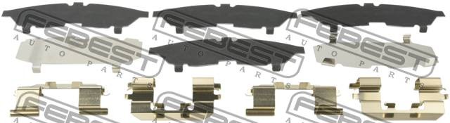 Комплект монтажный для дисковых колодок NISSAN ALMERA 2006-2012 0203-B10RSF 0203-B10RSF FEBEST