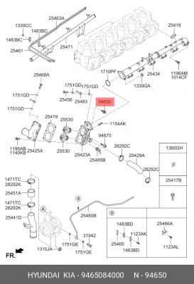 Датчик температуры HYUNDAI HD65,78,120,County,БОГДАН дв.D4DD,D4GA,D6GA охлаж. жи 9465084000 HYUNDAI KIA
