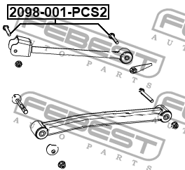 DODGE CALIBER (2006-2011) К-КТ 2 ШТ 2098-001-PCS2 FEBEST