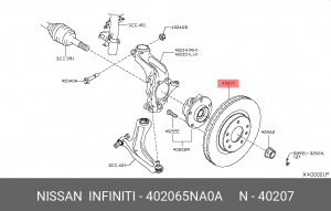 диск тормозной!\ Nissan 40206-5NA0A NISSAN