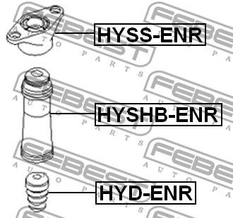 Отбойник заднего амортизатора KIA CEED 2006- HYD-ENR HYD-ENR FEBEST