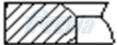 Кольца поршневые FR10216600 FR10216600 FRECCIA