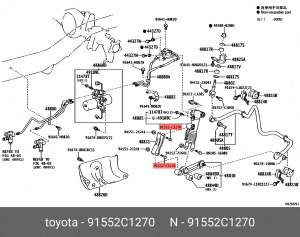 BOLT, FLANGE 91552-C1270 TOYOTA