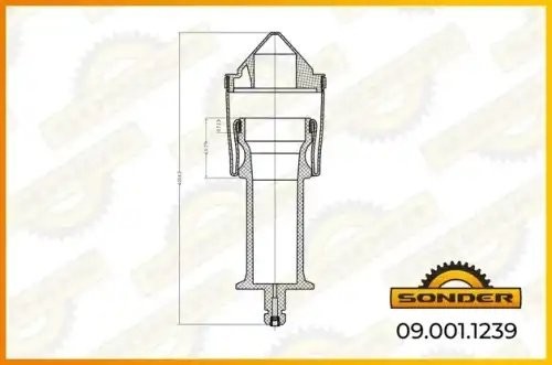 Подушка кабины перед. RVI Magnum DXI1213 090011239 SONDER