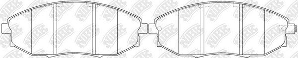 Колодки тормозные дисковые CHEVROLET EPICA 07-  PN0380 PN0380 NIBK