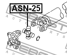 Крестовина карданного вала 32x101 ASN-25 ASN-25 FEBEST