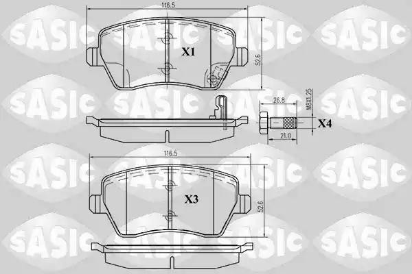 Колодки  дисковые LADA VESTA / RENAULT DUSTER / NISSAN NOTE, MICRA K12 6214011 6214011 SASIC
