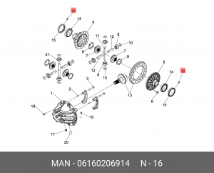 Шплинт 6,3X32-ST-A4C MAN 06160206914 MAN
