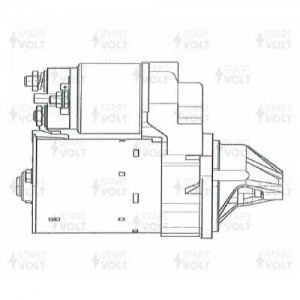 Стартер для а/м Daewoo Nexia (94-)/Chevrolet Lanos (05-) 1.5i (тип BOSCH) (Z=9)  LST0557 START VOLT