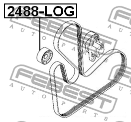 Ролик обводной RENAULT LOGAN 2005-2013 2488-LOG 2488-LOG FEBEST