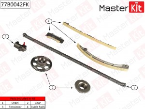 Комплект цепи ГРМ HONDA ACCORD 2.4 VTI-E 5AT K20Z4/K20A4 07- 77B0042FK 77B0042FK MASTER KIT