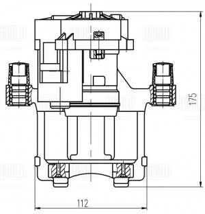 Суппорт торм. VW Tiguan (16-)/Skoda Kodiaq (16-) зад. лев. d=42мм (а/м с EPB) (C CF 800286 TRIALLI