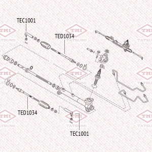 Наконечник рулевой тяги L/R NISSAN X-Trail 00- TEC1001 TEC1001 TATSUMI