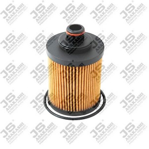 Фильтр масляный (элемент)  FIAT PANDA 1,3 2004 -   FIAT DOBLO CARGO 1,3 2005 -   OE0068 JS ASAKASHI