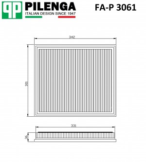 Фильтр воздушный TRANSIT FA-P3061 FAP3061 PILENGA