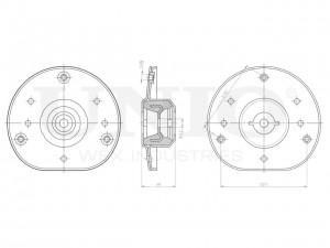 Опора амортизатора передняя RMP-13126 UNIO