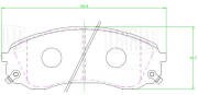 Колодки торм. Haval H9 (17-) диск. перед. (PF 2326) PF2326 TRIALLI