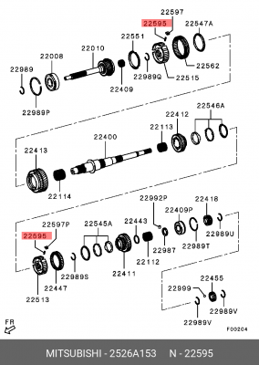 SYNCHRONFEDER 2526A153 MITSUBISHI