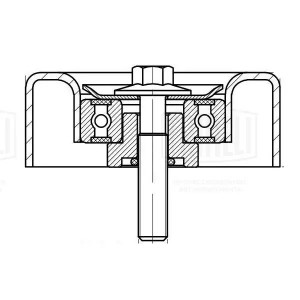 Ролик привод. ремня для ам Ford Focus (98-) 1.4,1.6 (CM 5080) CM 5080 TRIALLI