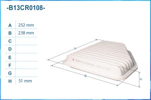 Фильтр воздушный B13CR0108 B13CR0108 CWORKS