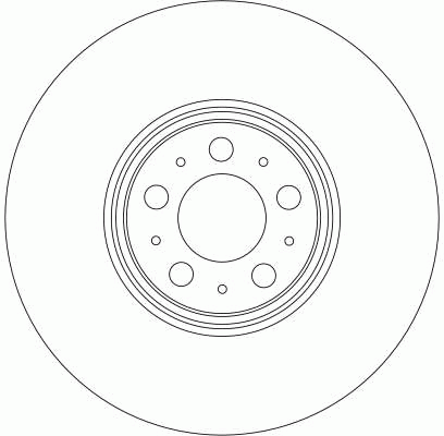 Диск тормозной передний VOLVO XC90 DF4340S DF4340S TRW