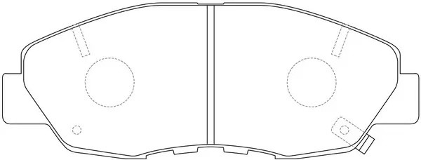 колодки дисковые передние!\ Honda Accord all 90-93/CR-V 2.0i 02> BP28484 SB NAGAMOCHI