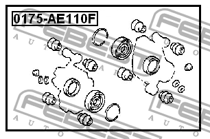 Ремкомплект тормозного суппорта 0175-AE110F 0175-AE110F FEBEST