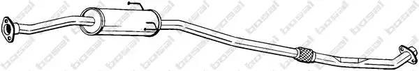 Глушитель TOYOTA Rav 4 (00-05) средняя часть BOSAL 291-415 BOSAL
