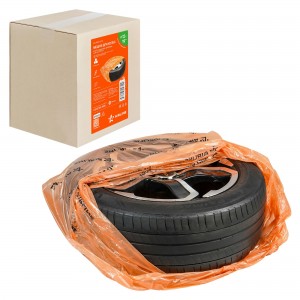 Мешки для колес R12-19, комплект 100 шт, размер 105x105, оранж. AO-PWC-15-05 AO-PWC-15-05 AIRLINE