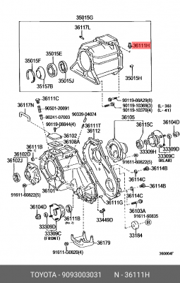 Сапун редуктора моста заднего 90930-03031 90930-03031 TOYOTA